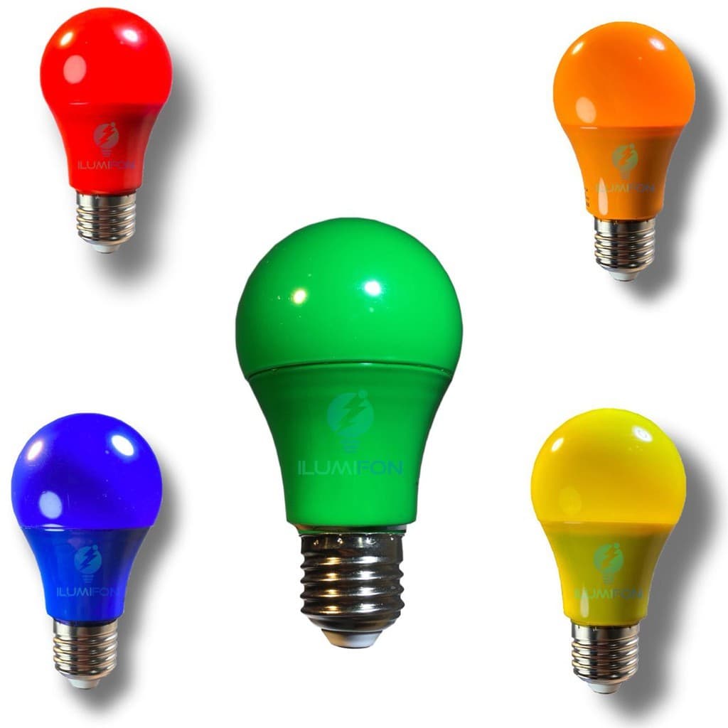Lâmpada Led Bulbo A60 7w Colorida Decorativa E27 Bivolt