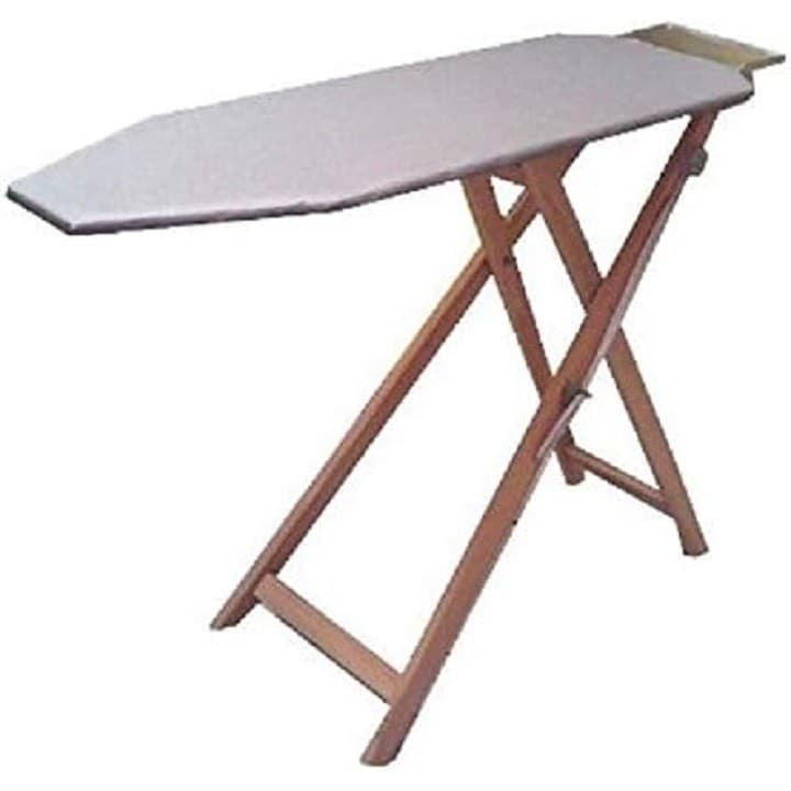 Tábua de Passar Roupa Madeira Resistente Capa Metalizada - Envio Rápido