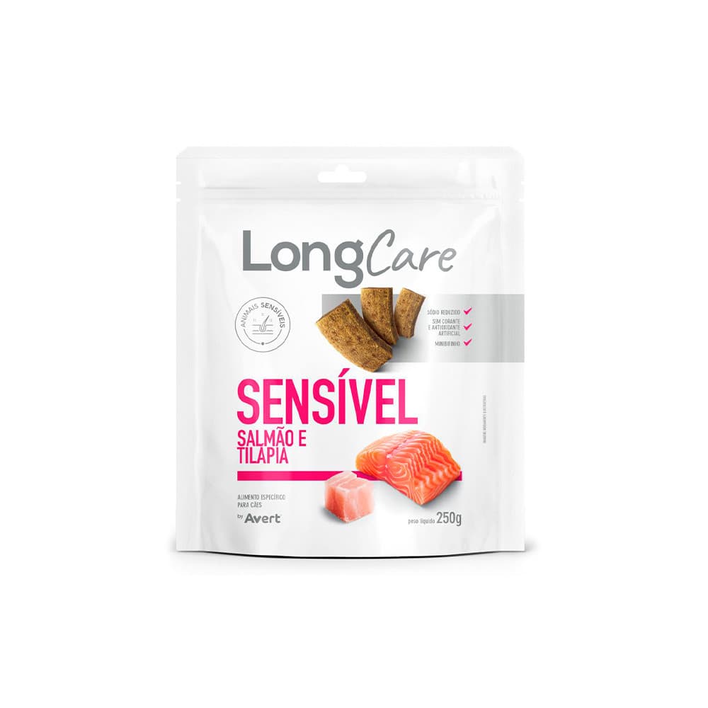 Longcare Sensível Salmão e Tilápia 250g