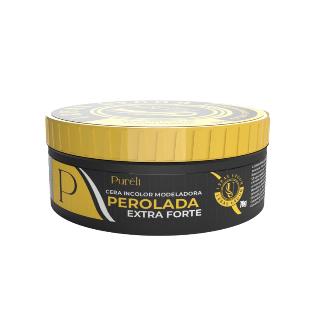 Kit com 2 Unidades Cera Capilar Modeladora Perolada Extra Forte 70g