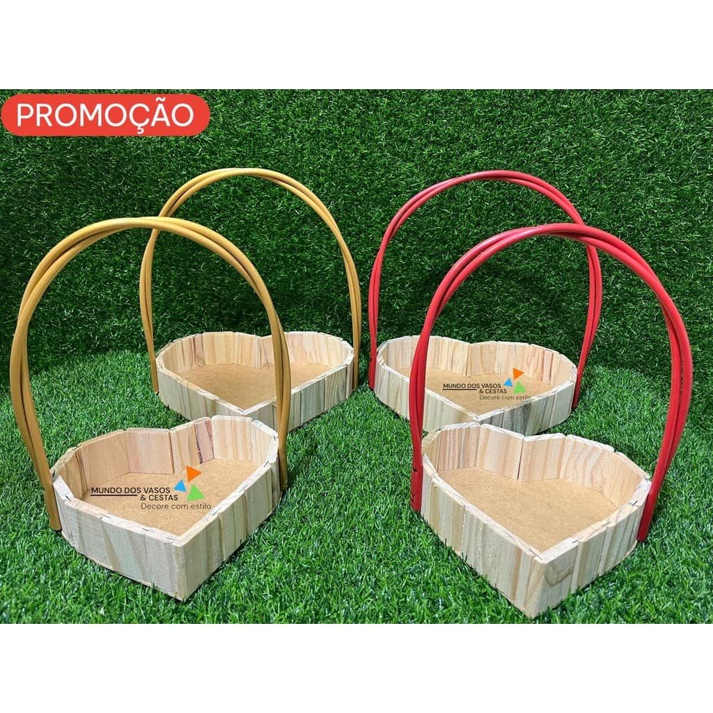 Cesta de Coração Para Presentear Kit com 10 unidades  Aniversário, Namorados, Amigo, Dia das Mães, Dia dos Pais