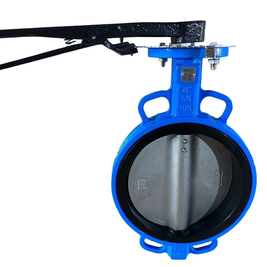 VALVULA BORBOLETA WAFER DISCO INOX CF8 EPDM DN 8" POL ALAVANCA - VB609FD200