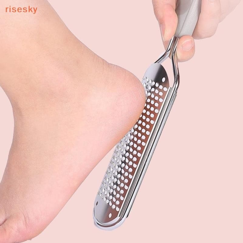 [risesky] Pés De Lixa De Pé De Aço Inoxidável Moagem Remover Pele Morta Esfregar