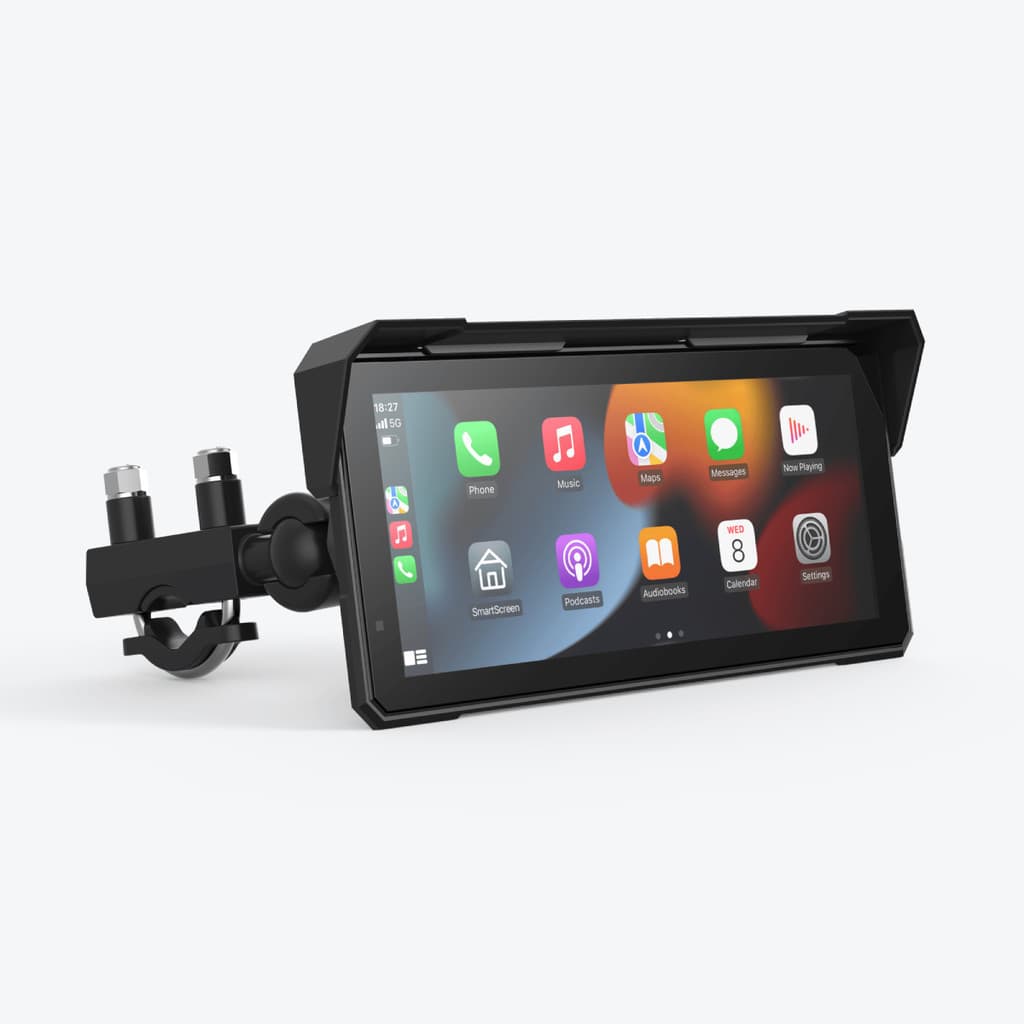 Multimídia para Moto Tela 8,1" IPS Bluetooth CarPlay Android Auto IP67 GPS Knup KP-RA943