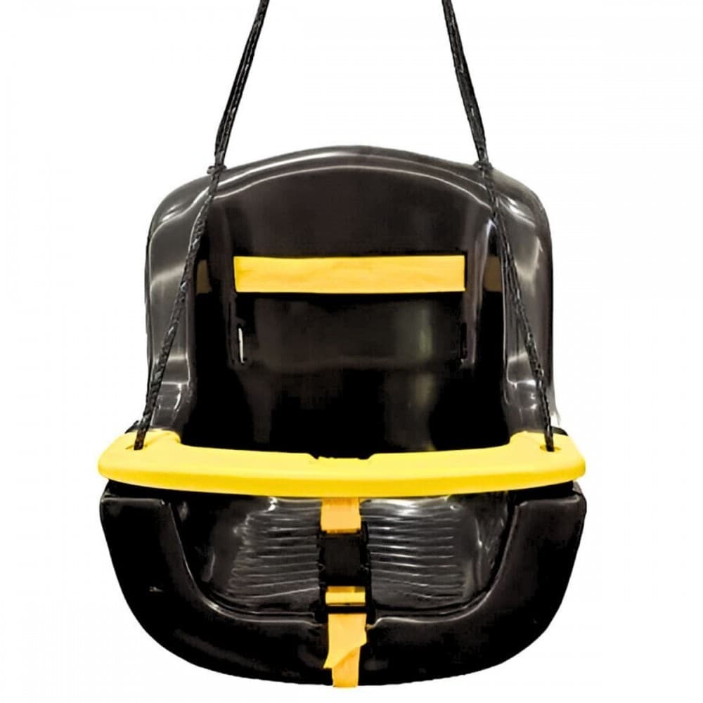 Balanço Infantil Bebê Kids Com Cinto + Cordas Cor Preto