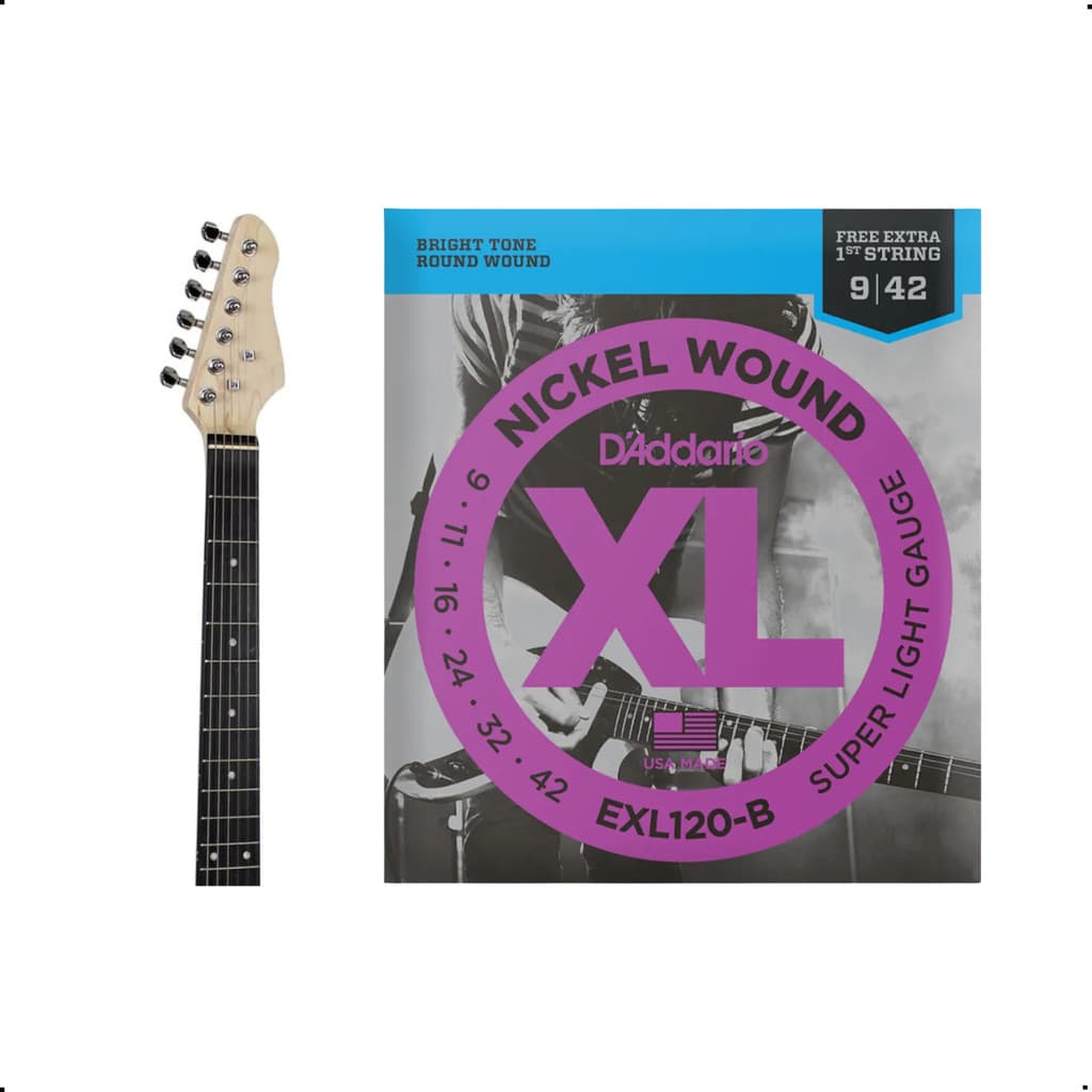 Encordoamento Guitarra D'ADDARIO 0.09 EXL-120B