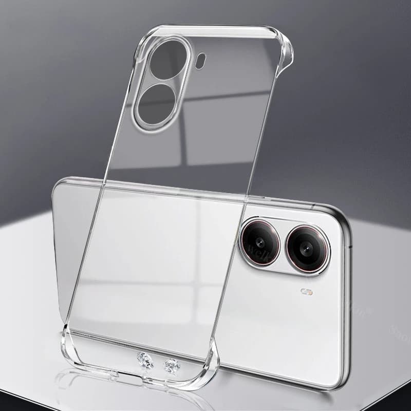Capa Dura Ultrafina Sem Moldura Para PC , Traseira Transparente À Prova De Choque Redmi Turbo 4 Pro POCO F7 X7 X6 Note 1