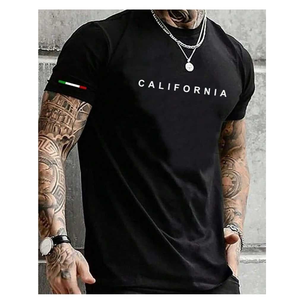 Camisa Masculina California Basíca Streetwear Lançamento Promoção Malha Fria