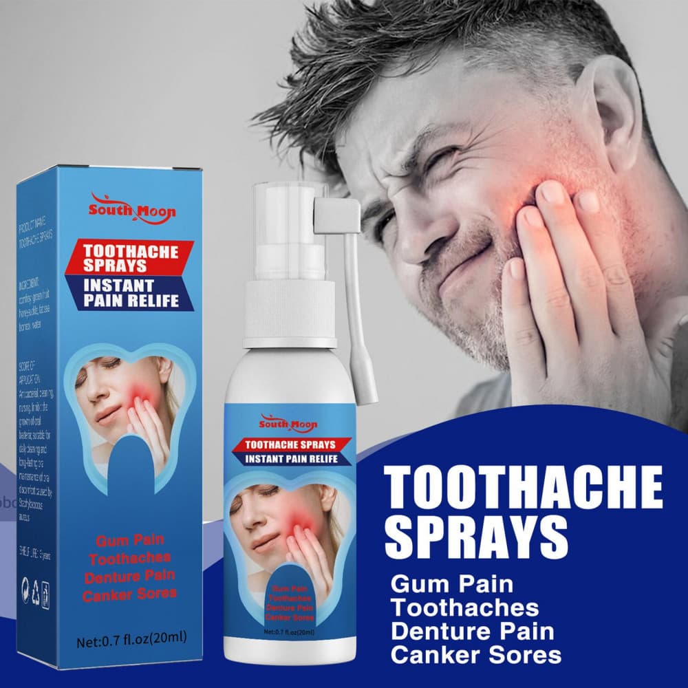Spray De Cuidados Bucais Para Adultos 20ml Alívio De Dor De Dente Mimos Os Dentes Instantâneo Da Acalma O Desconforto Do