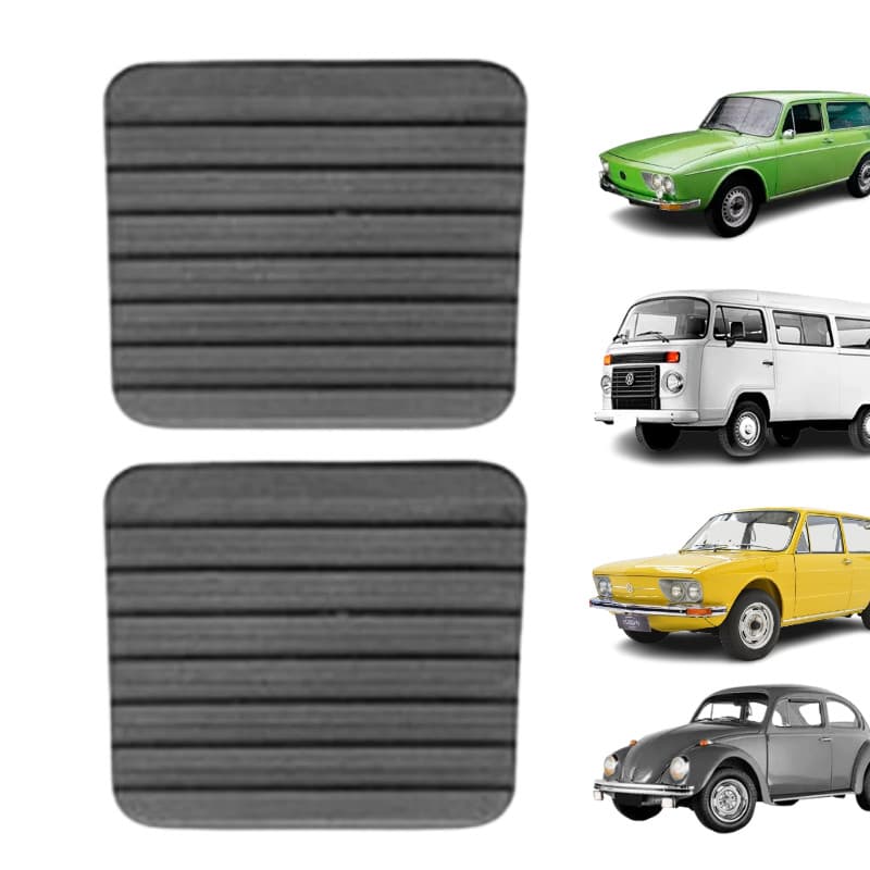 Kit Capa Pedal (Freio E Embreagem) Fusca/ Kombi/ Variant 75/