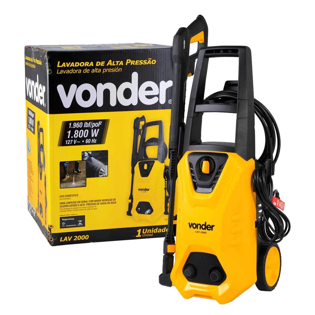Lavadora Alta Pressão Doméstica LAV 2000 1800W Vonder 127V