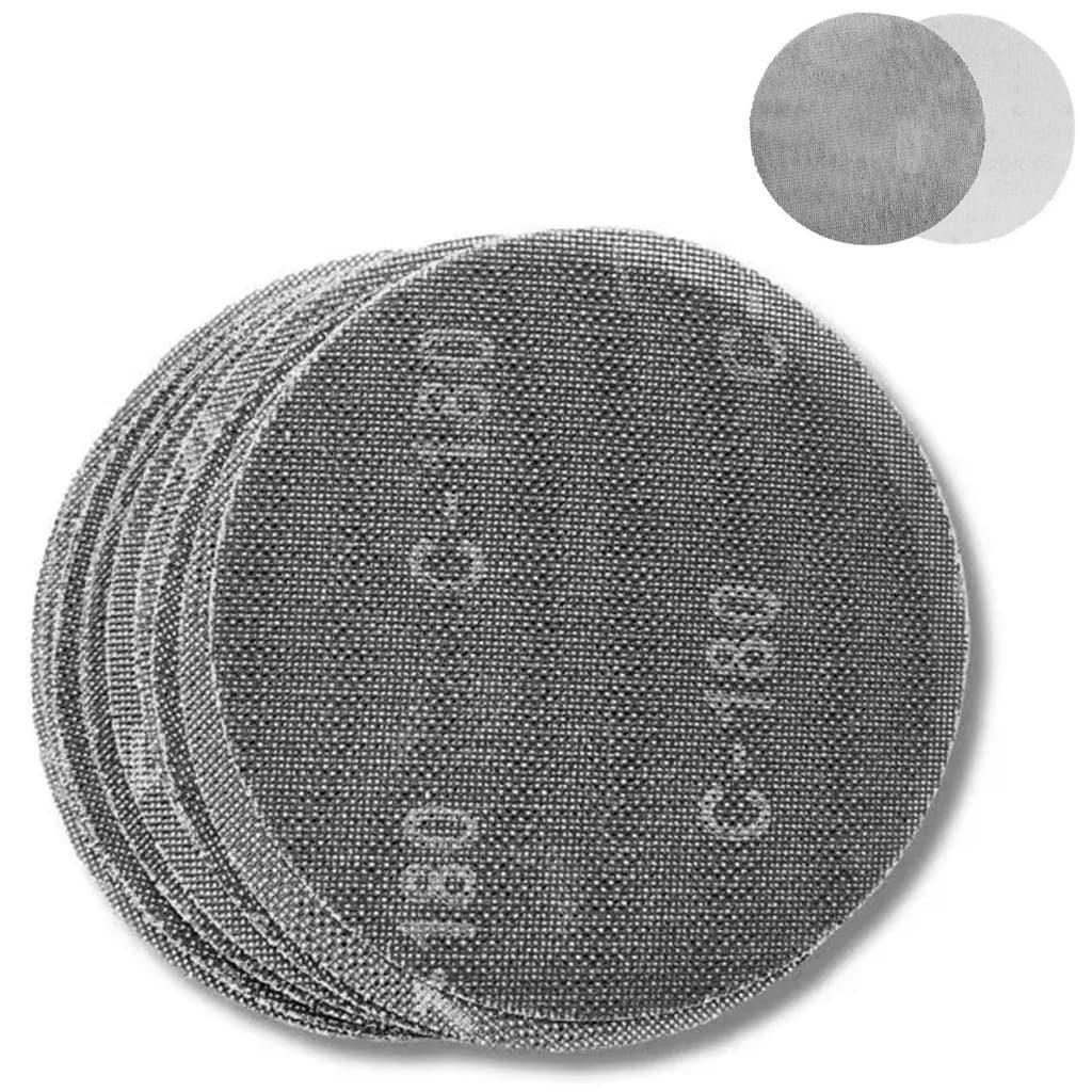 Kit 10 Discos Lixa Telado Abrasivo 225mm de Velcro Grão 180 Starfer