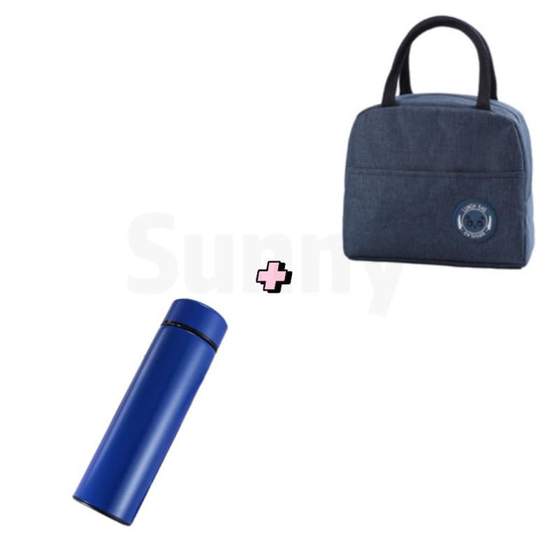 Kit 1 bolsa térmica + 1 garrafa térmica