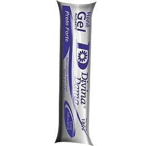 Hene de Cabelo Gel Preto Forte Divina Dama 180g Bisnaga