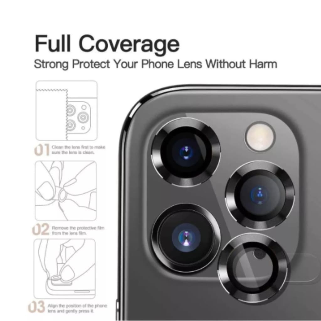 Película De Vidro Para Câmera Para iPhone 13 13 Mini Preto