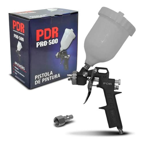 Pistola De Pintura Hvlp Pro-500 Bico 1.5mm 500ml PDR
