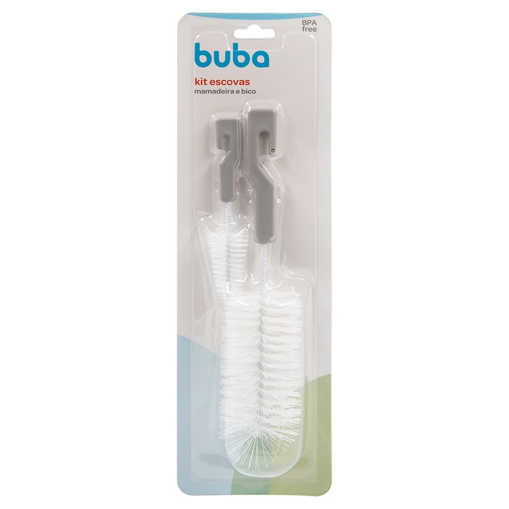 Kit Escova Para Lavar Mamadeira E Bico E Acessórios - Buba