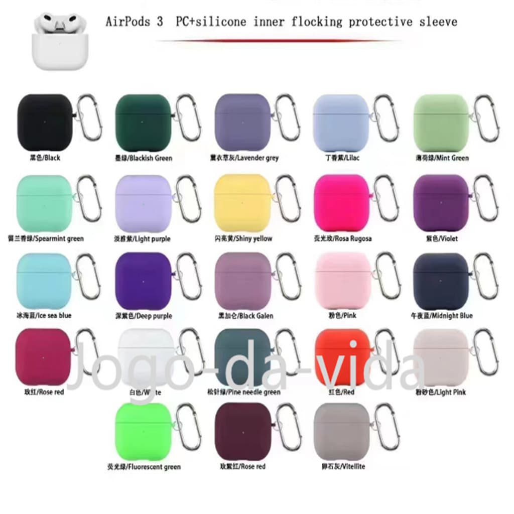 Adequado para apple airpods 3/airpods 1 2 geração Silicone + flanela engrossado fones de ouvido casca dura apple pro