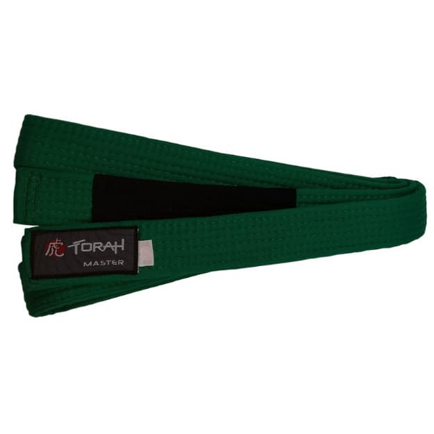 Faixa de Jiu Jitsu Infantil Torah Master Verde Ponta Preta