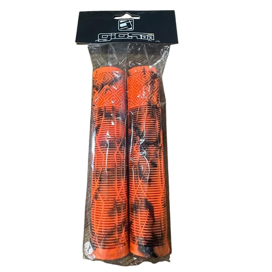 MANOPLA  GI-058H 165mm LARANJA/PRETO S/FLANGE