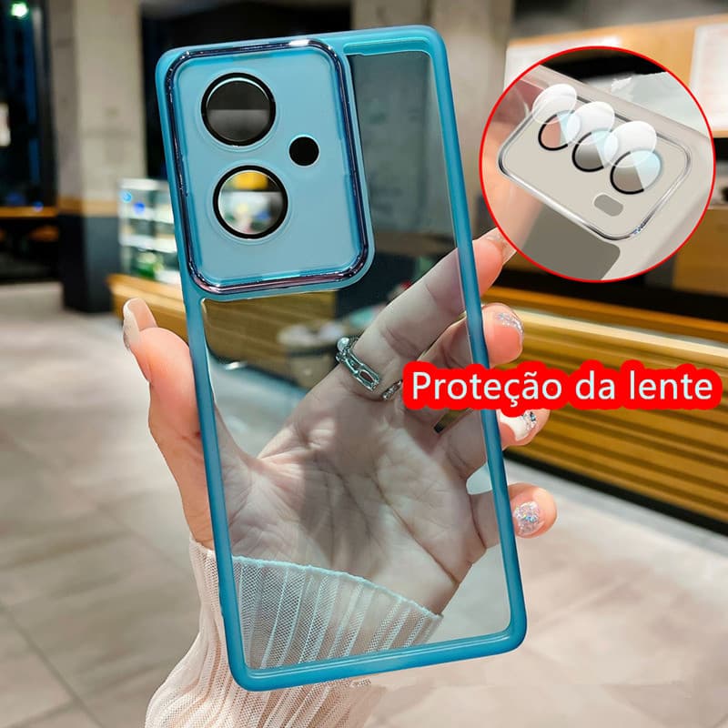 Capa Para Motorola Moto Edge 40 50 NEO Fusion Pro G85 G64 G54 G34 G24 G14 Proteção De Lente Queda