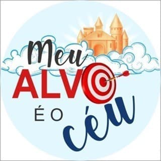 Painel Redondo Meu Alvo É O Céu 150x150cm Para Festa Decoração Aniversário Tecido Sublimado Veste Fácil
