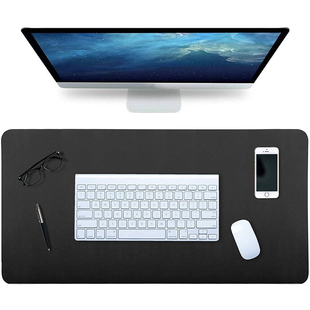 Desk Pad 150x30 p/ Computador Notebook em Couro + porta copo