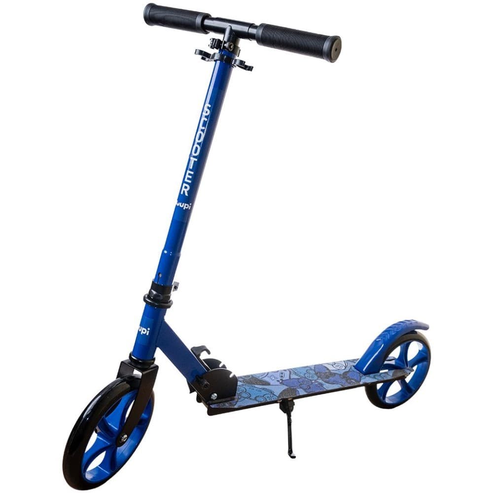 Patinete Juvenil Dobrável Com Descanso Azul Yuupi