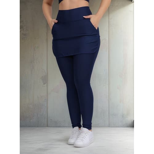 Legging Leg Saia Moda Evangélica Academia Feminina