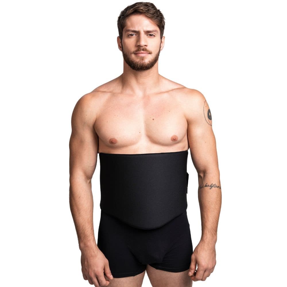 Protetor Abdominal Longo com Velcro – Pós-Cirúrgico para Lipo e Abdômen
