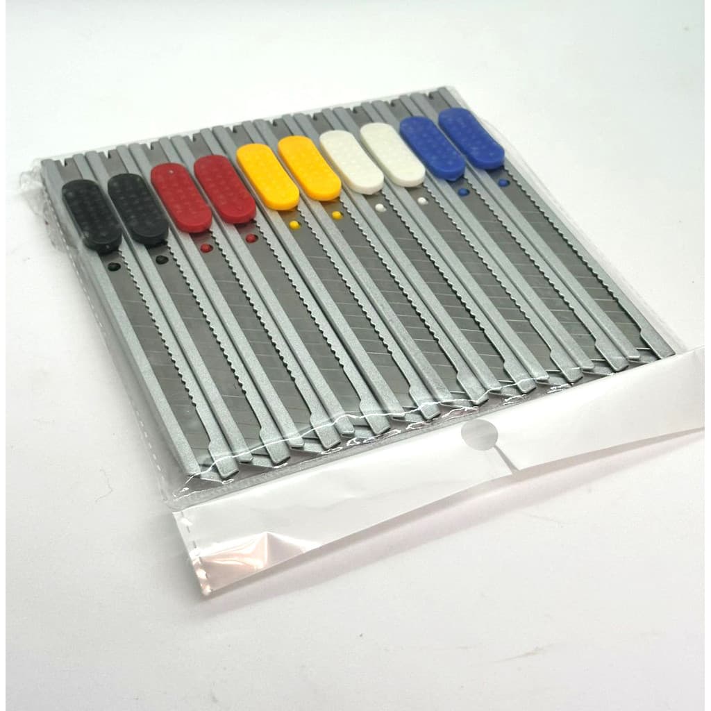 Kit de Estiletes 9MM Ferro Diferentes Cores 10 Unidades