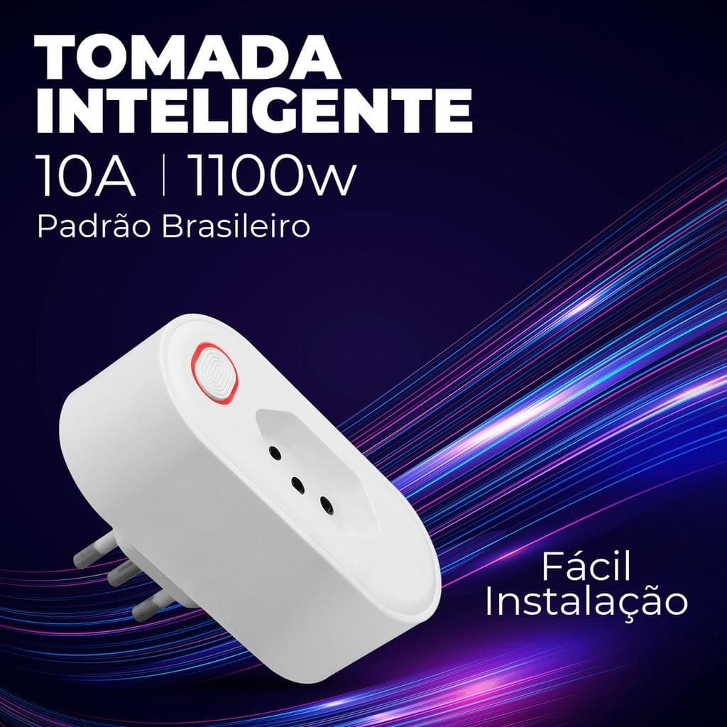Tomada Inteligente Wifi Com Medidor De Comsumo Alexa Google home Ekaza