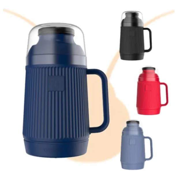 GARRAFA TÉRMICA TERMOLAR MUNDIAL 500ML AZUL MARINHO CAFÉ SUCO LEITE CHÁ