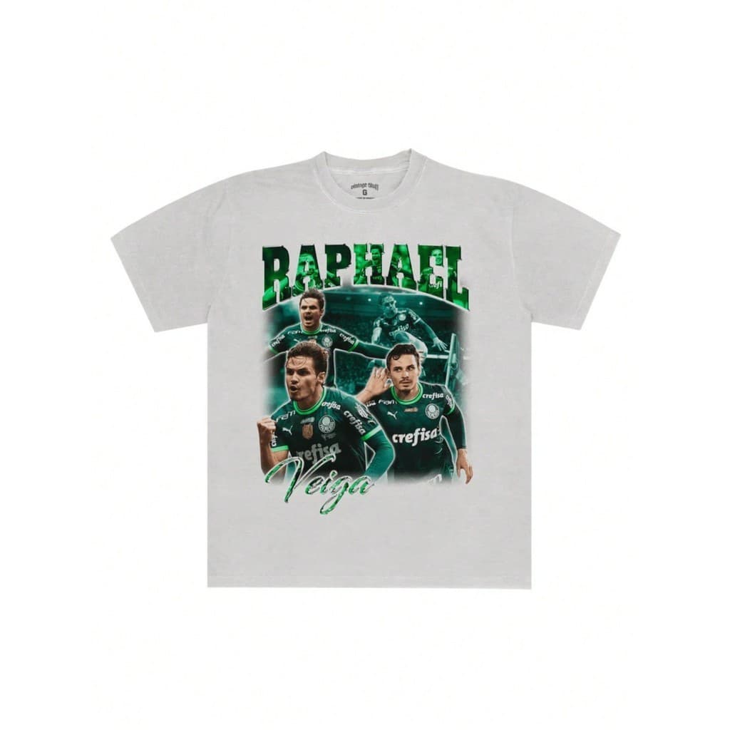 Camiseta Futebol Esporte Jogador Raphael Veiga Palmeiras Unissex Masculino Feminino 100% Algodão Top Premium