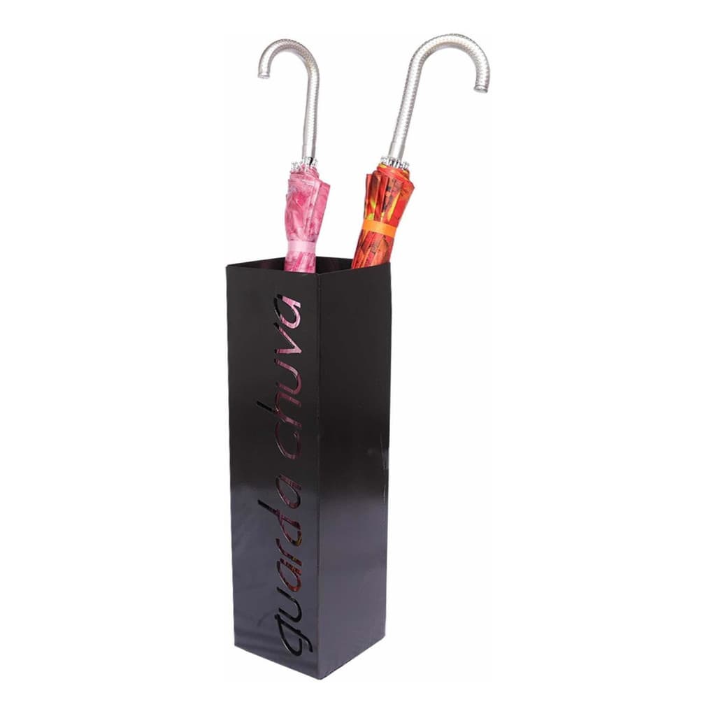 Suporte Porta Guarda-chuvas Vazado Aço Preto Luxo Básico