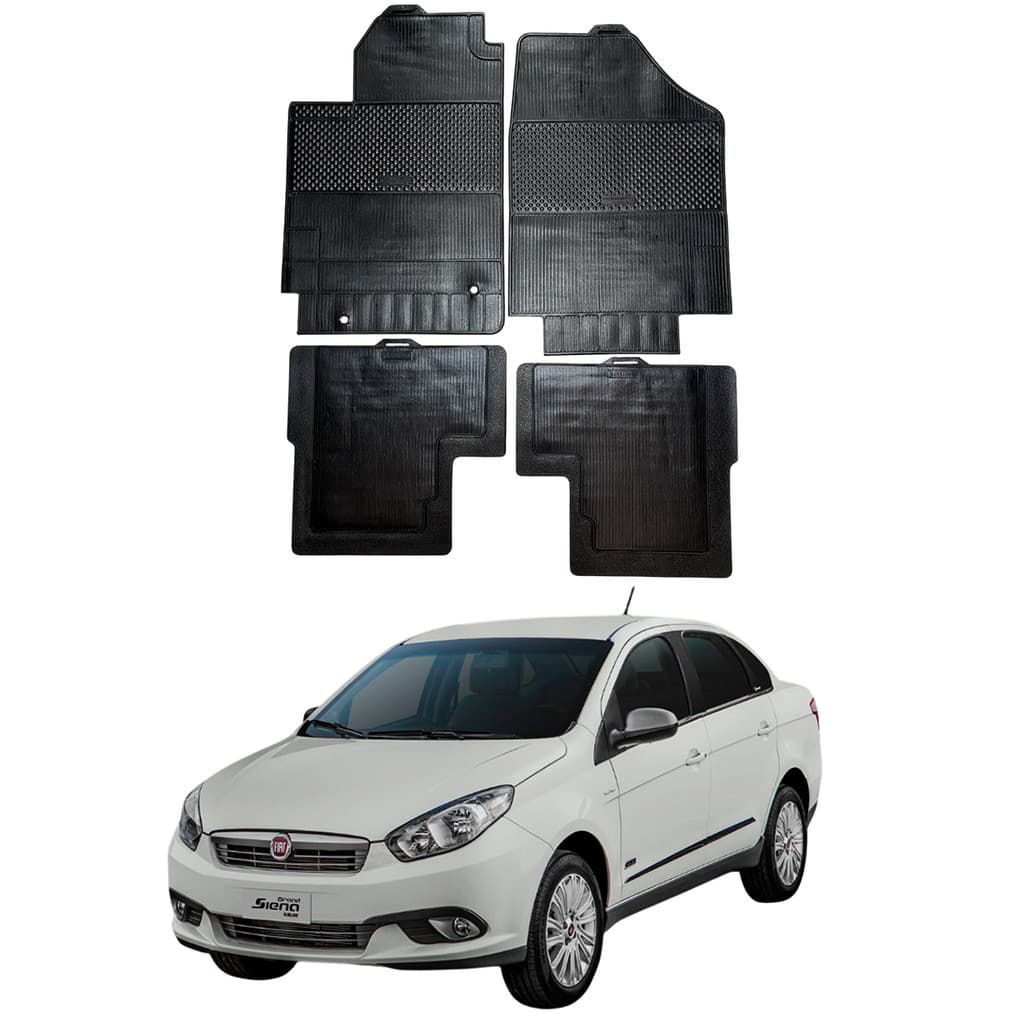 Tapete Fiat Grand Siena 15-19 Stratus 100% Borracha Borcol