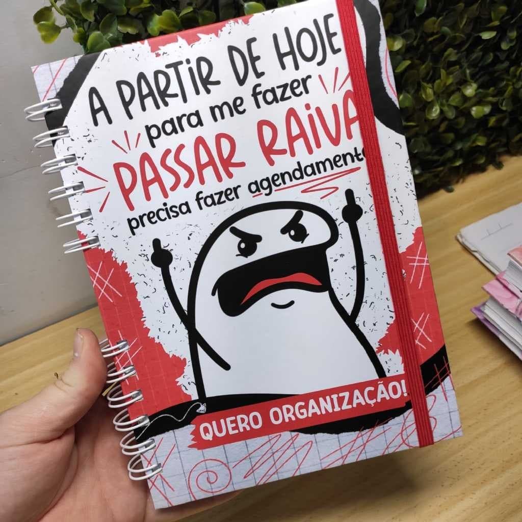 Caderno Personalizado 200 Páginas 100 Folhas Divertido Frases Engraçadas Flork Bento