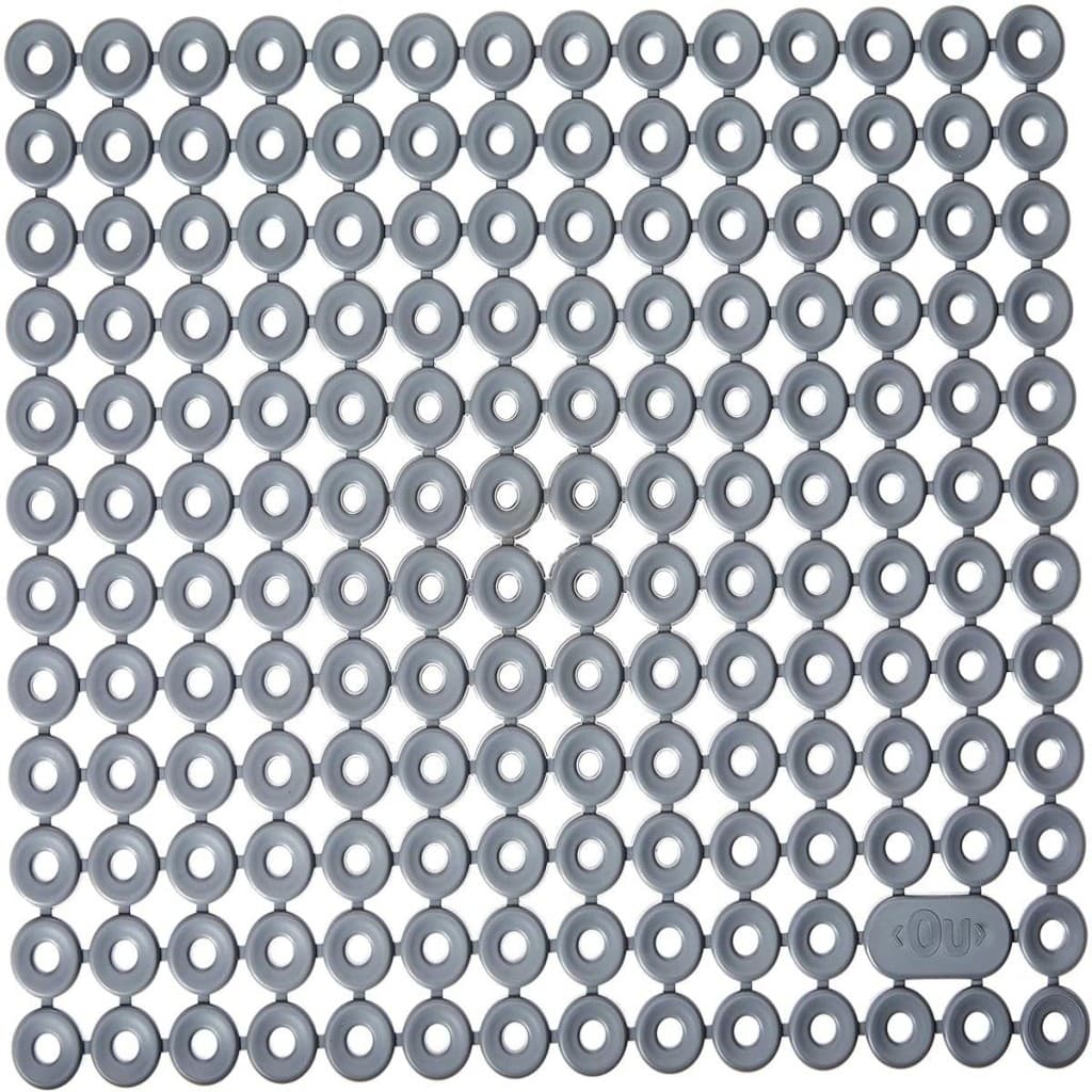 Tapete escorredor de louça e protetor de pia Martiplast OU Trium 30x35cm chumbo