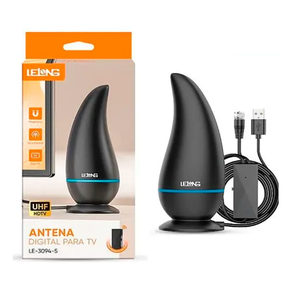 Antena Digital Magnética Para Tv UHF HDTV Lelong Le-3094-5