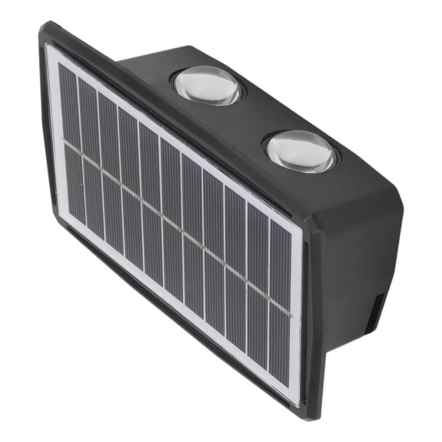 Arandela Luminaria Solar Parede Externa Com Sensor 4 Fachos