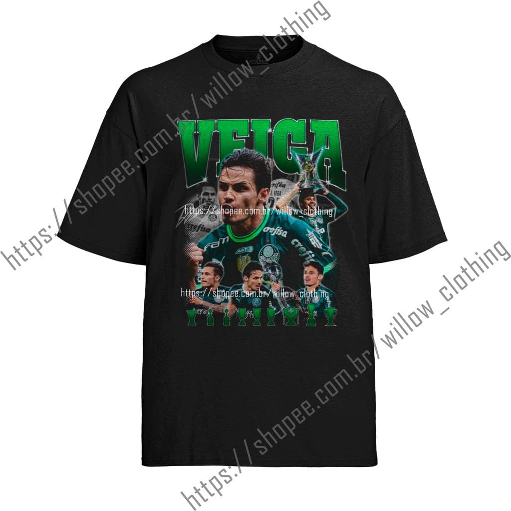 Camiseta Premium 100% Algodão Unissex jogador de Futebol Veiga verdao Streetwear Lançamento 2024 Envio Imediato Motors
