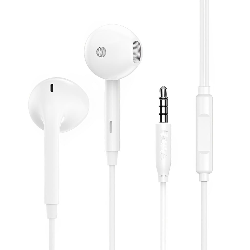 Fone de Ouvido Intra-Auricular 1Hora 3.5mm Branco