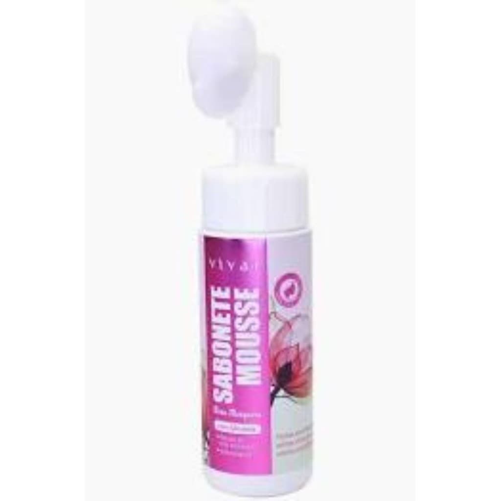 Sabonete Facial Mousse Rosa Mosqueta Vivai Frasco Pump Espumador