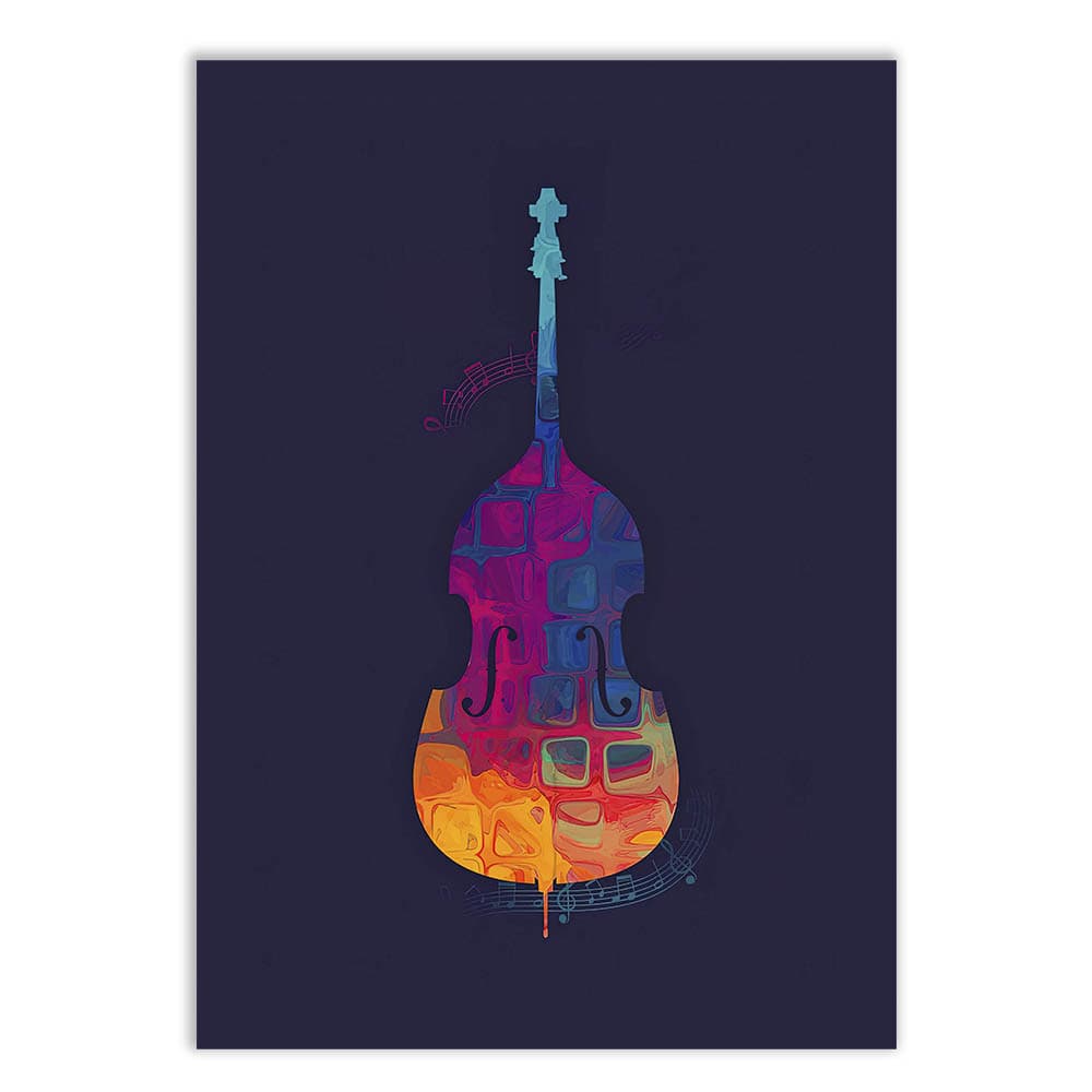Placa Decorativa Contra Baixo Ilustração Banda Musica Decoração Poster