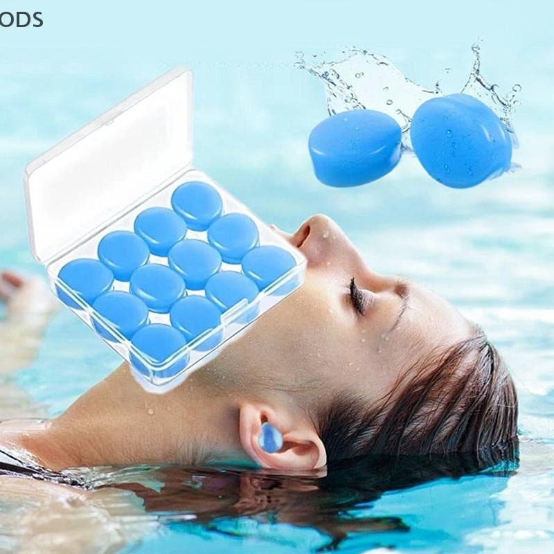 OD 16PCS Reusable Silicone Ear Plugs - Noise Reduction - Sleeping Protection BR