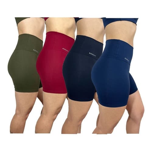 Kit 4 Short Básico Casual Corrida Caminhada  Fitness