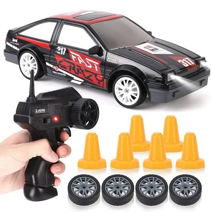 Carro de Controle Remoto Rally Drift Com Luzes Recarregável Veloz ENVIO IMEDIATO