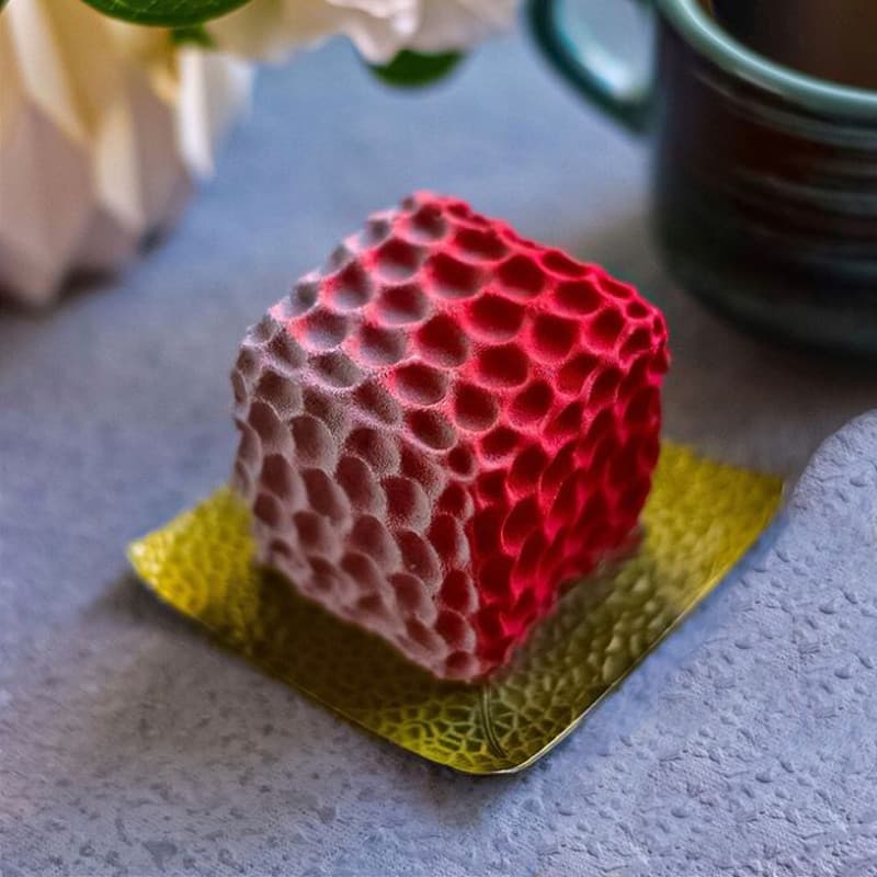 Francês rosa planeta favo de mel Design Silicone bolo molde cozinha Mousse sobremesa ferramenta de cozimento DIY vela mo