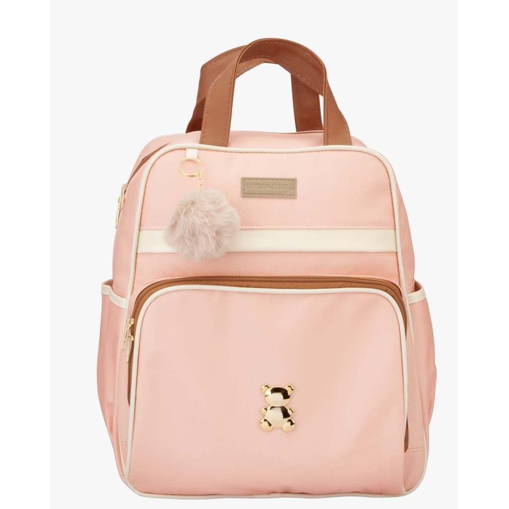 Bolsa Mochila Maternidade Impermeável Passeio Escolinha Creche Menino Menina Luxo Alça de Mão Dupla