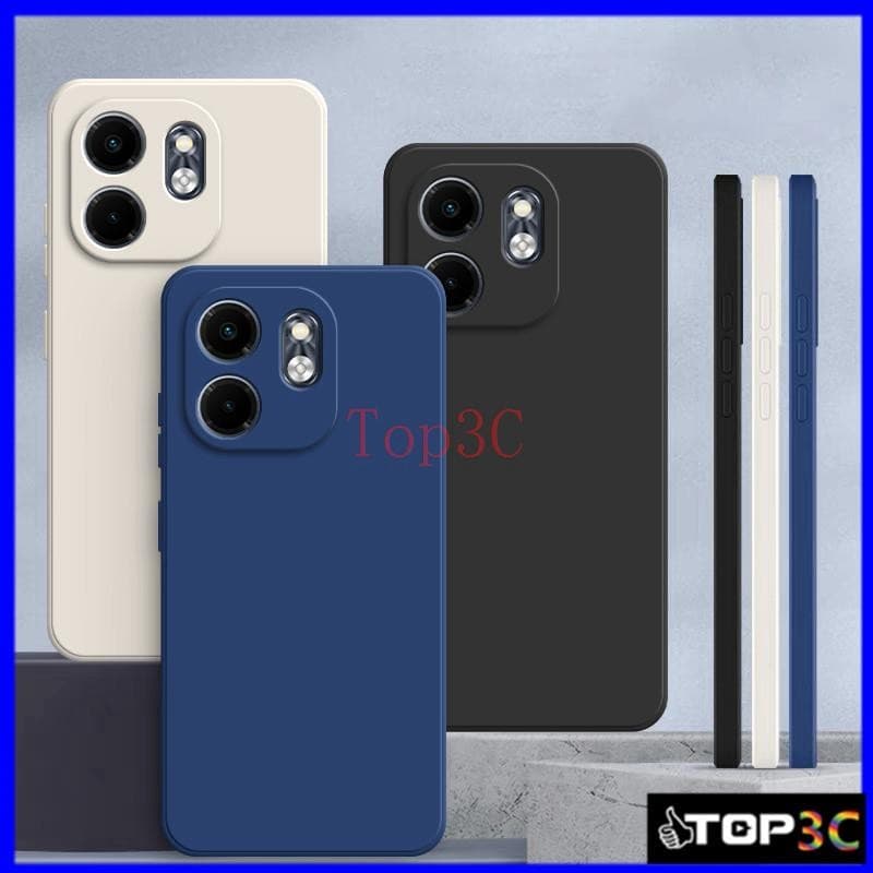 Capa infinix Hot 50i/40i/Hot40 Pro/Hot30i Protetora De silicone anti-Queda De Cor Lisa Simples YT